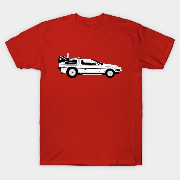 Delorian Time Machine T-Shirt by Woah_Jonny